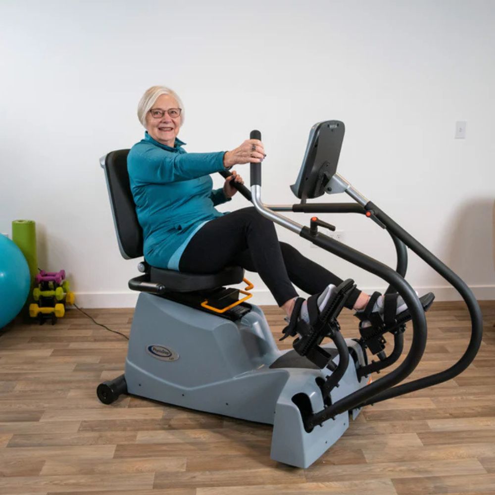 PhysioStep LXT Recumbent Linear Stepper Cross Trainer with Swivel Seat