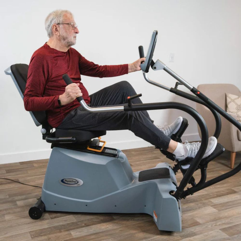 PhysioStep LXT Recumbent Linear Stepper Cross Trainer with Swivel Seat