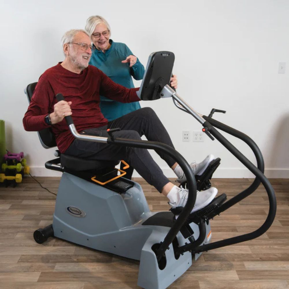 PhysioStep LXT Recumbent Linear Stepper Cross Trainer with Swivel Seat