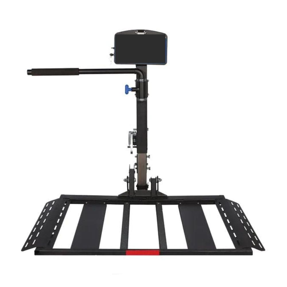 This Heavy Duty Universal Power Wheelchair Lift is designed to support a variety of power wheelchairs.