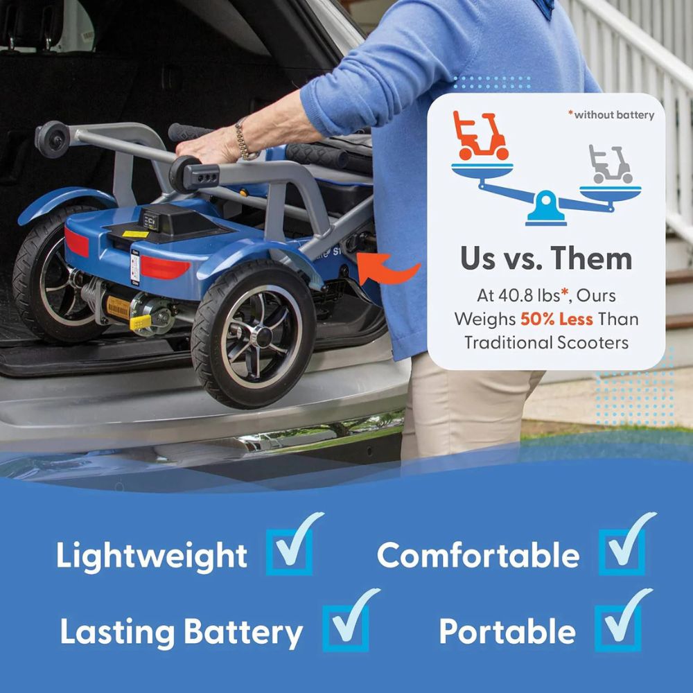 Journey So Lite® Ultra-Lightweight Folding Power Scooter Lifestyle