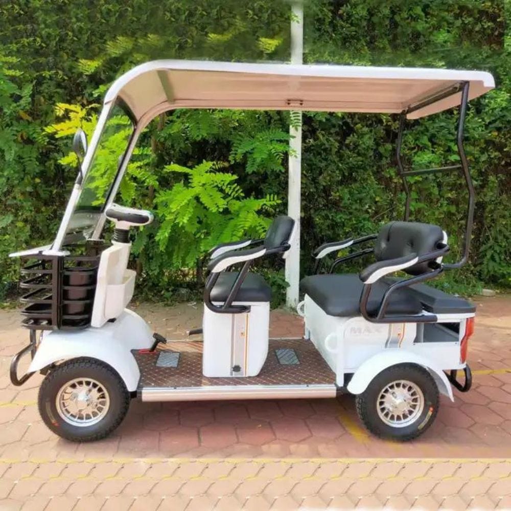 Electric Scooter 650W 4 Wheel Electric Bike Golf Scooter With Roof